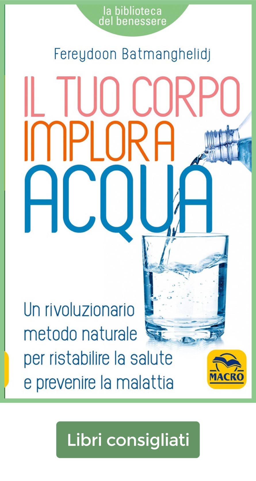 Il tuo corpo implora acqua, un libro da leggere per approfondire