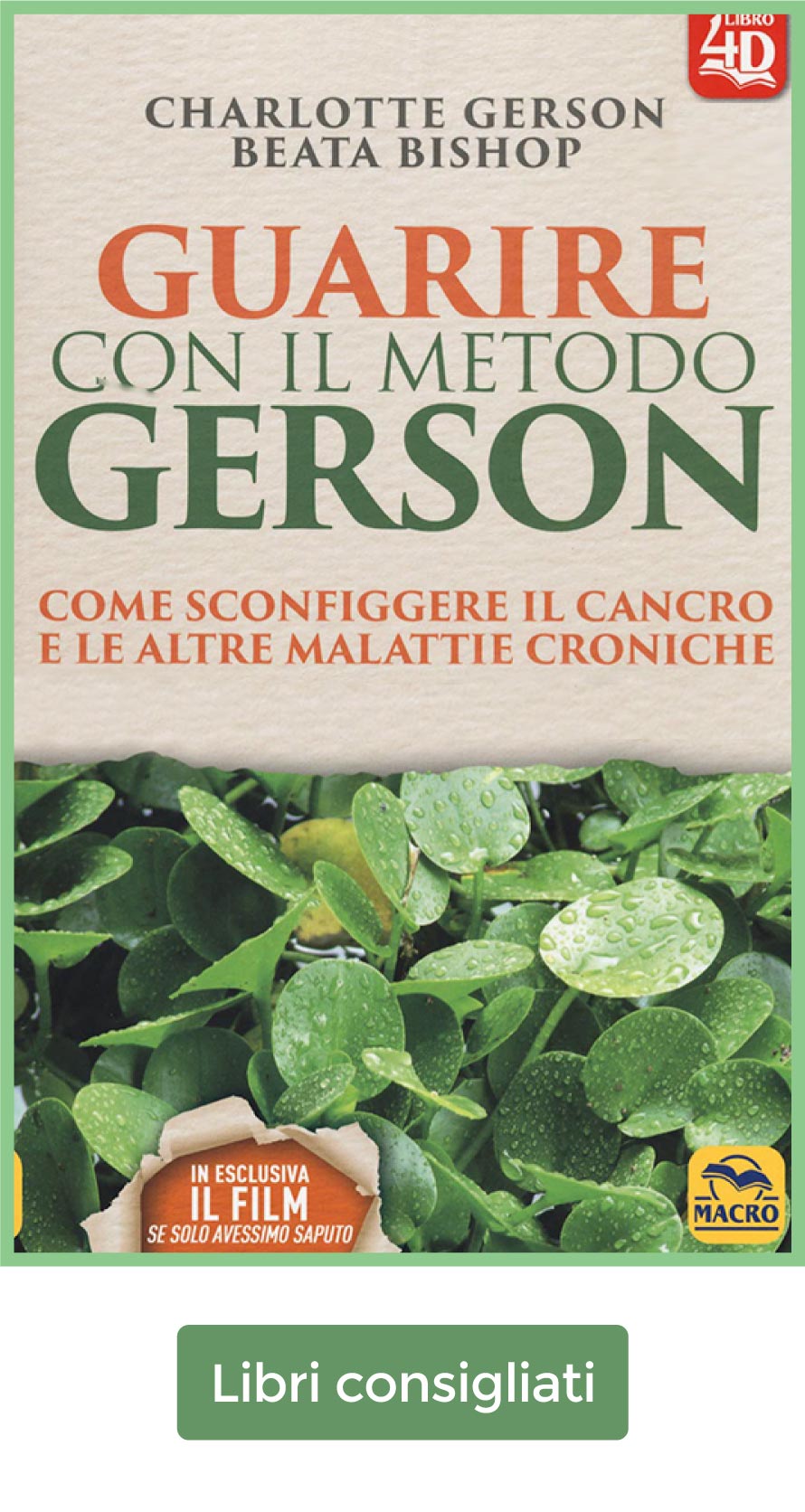 Metodo Gerson, un libro da leggere per approfondire